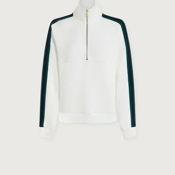 Varley White Zip-Up with Gold Accents - Picture 7 of 12